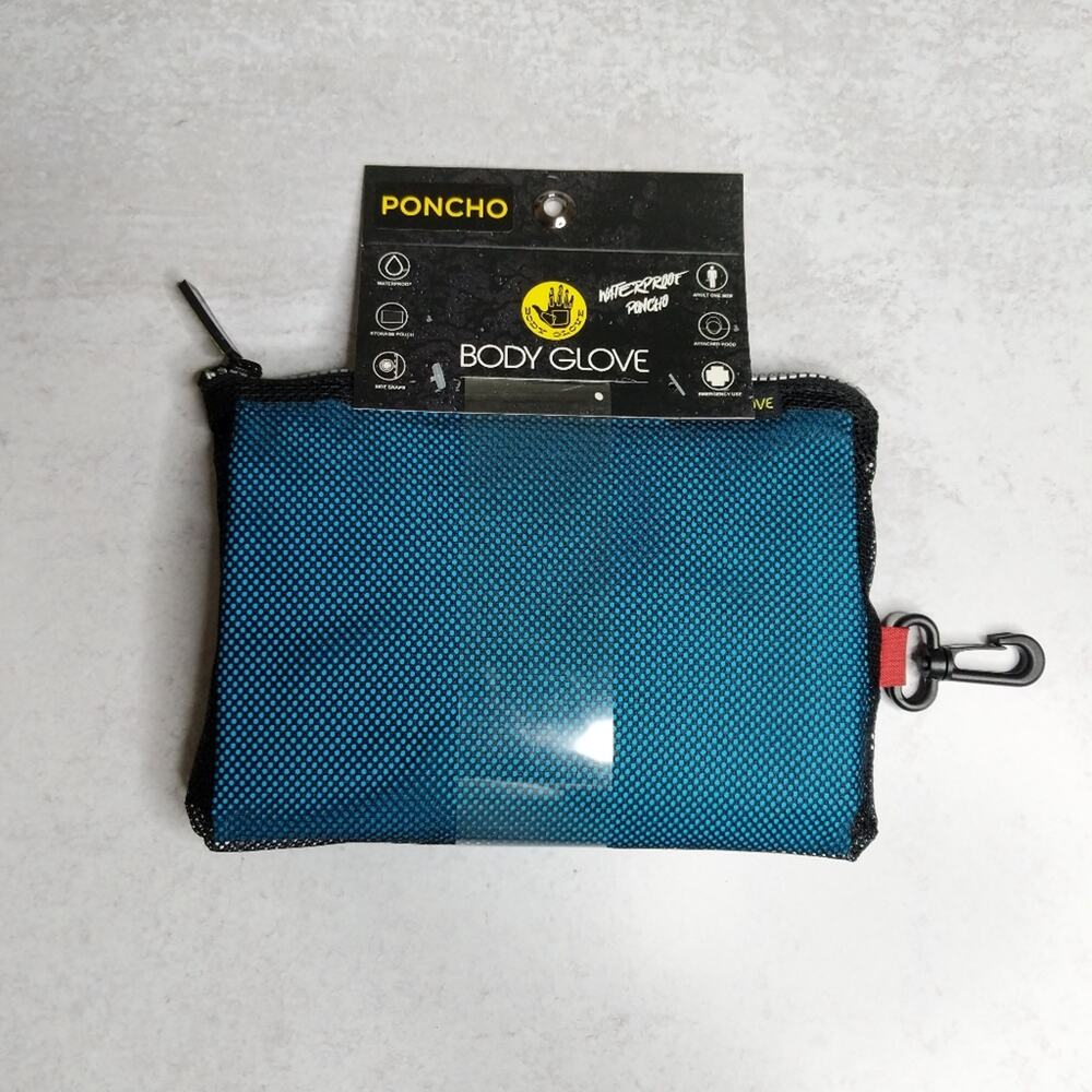Body Glove Poncho with Mesh Pouch - Size O/S - NWT
